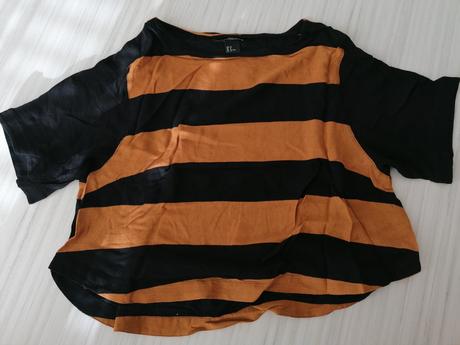 Tricko crop top, h&m,38