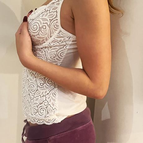 Vintage čipkovaný korzet, s