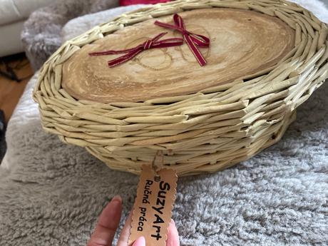 Nádherný košíček ručne robený,