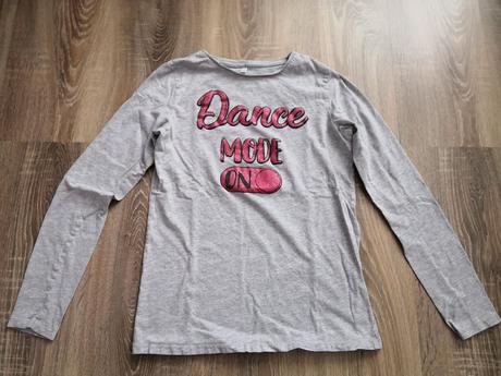 Sive tricko na dlhy rukav, idexe,164