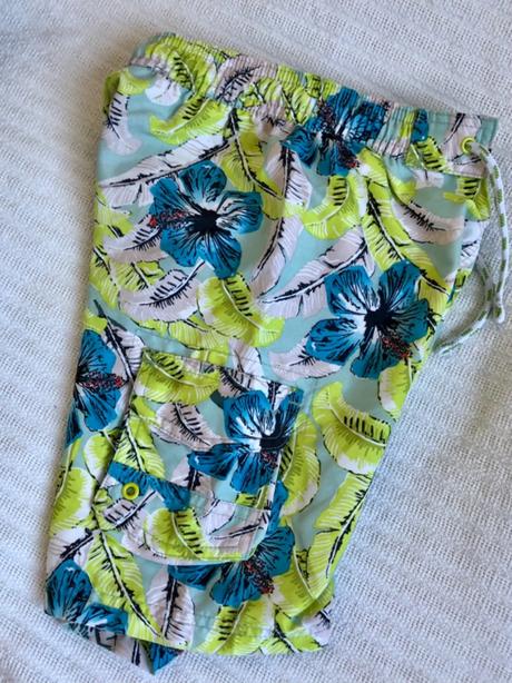 Plavky s nápaditým vzorom na 3 - 4r., marks & spencer,104