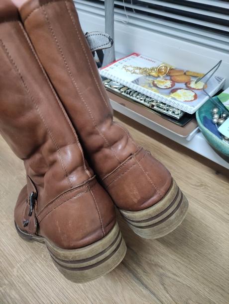 Kožené teplé čižmy, 42