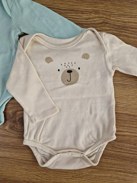 Dievčenské bavlnené body s dlhým rukávom veľ. 62, reserved,62