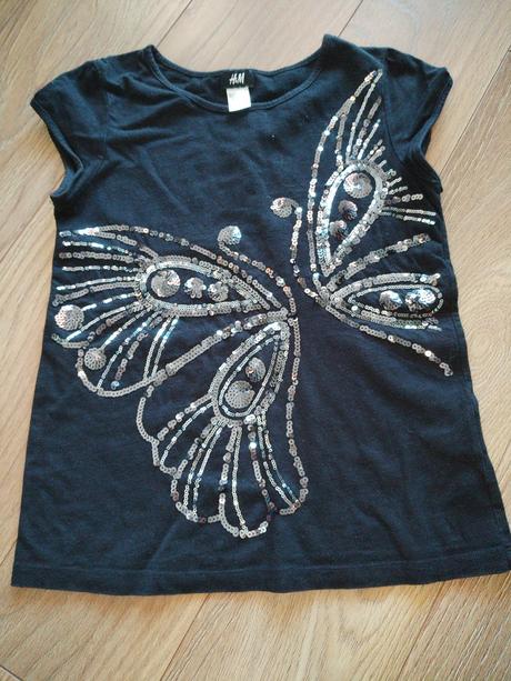 Dievčenské tričko, h&m,146