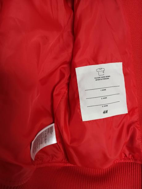 Dievcenska basebalova bunda 110/116, h&m,116