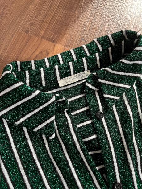 Zelené trblietavé šaty zara, zara,s