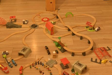 Vláčiková dráha s doplnkami, 