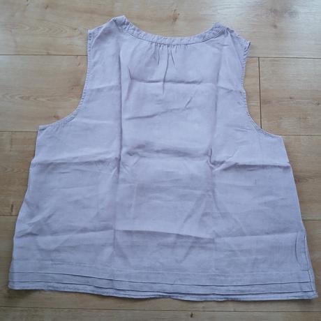 Ľanová svetlofialová letná blúzka, s.oliver,46