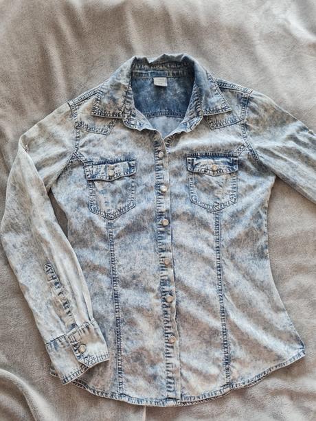 Dámska košeľa dizajn jeans, m