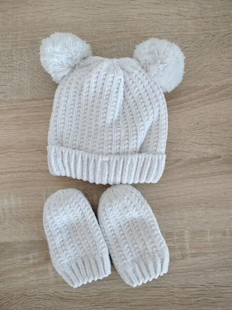 Čiapka+rukavice set, f&f,74