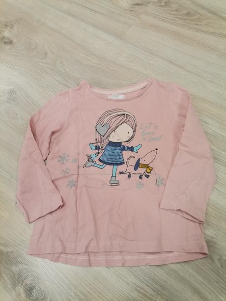 Dievčenské tričko staroruzove, pepco,86