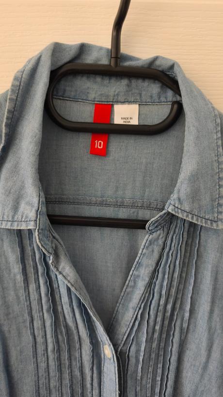 Modrá rifľová košeľa veľ.38, h&m,m