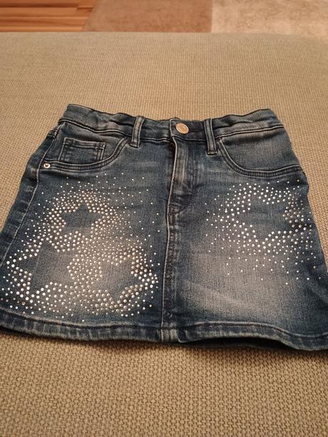 Riflová sukňa, denim,128