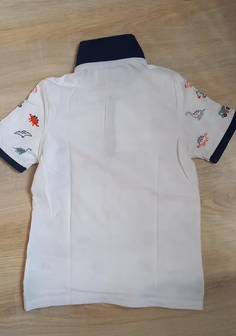 Polo tricko c&a + pasikave h&m, c&a,134