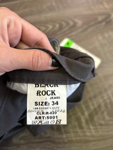 Black rock nove panske nohavice 34/34, l