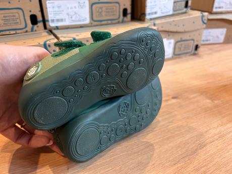 Affenzahn barefoot plátenky cotton frog - green, affenzahn,22 / 31 / 32