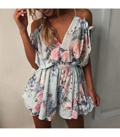 Overal blue flower, s