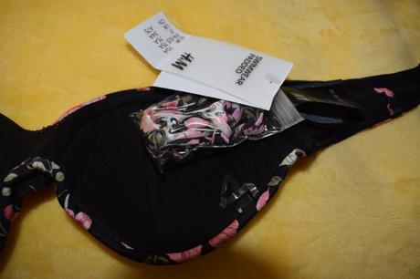 Plavkový vrch s ramienkami- podprsenka 75 a, h&m,34