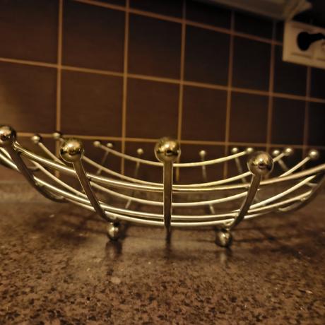 Miska na ovocie kovová, 