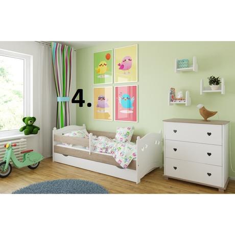 Detská posteľ komplet, šírka (cm): 80,dĺžka (cm): 160