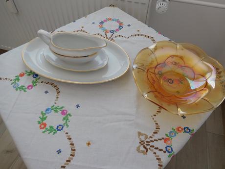 Čechoslovákia tanier+omáčkovník,miska,