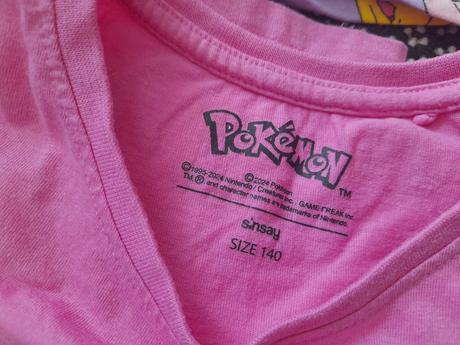 2x tričko pokemon, sinsay,140