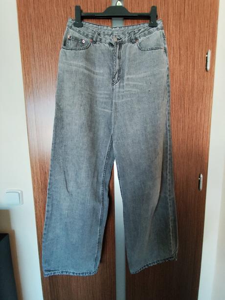 Dámske rifle denim, veľ.m rozmery pridané, stav ak, denim,m