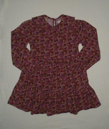 Menčestrové kvietkované šaty na 9 až 10 rokov, f&f,140