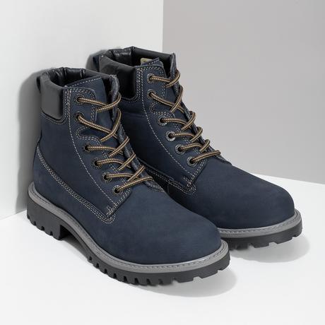 Tmavomodrá dámska členková obuv, baťa,37