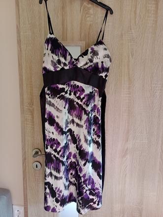 Farebné saténové šaty, m