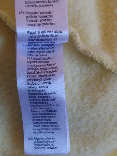 Crop žltá mikina s nápisom, essentials, xl/xxl, tchibo,xxl