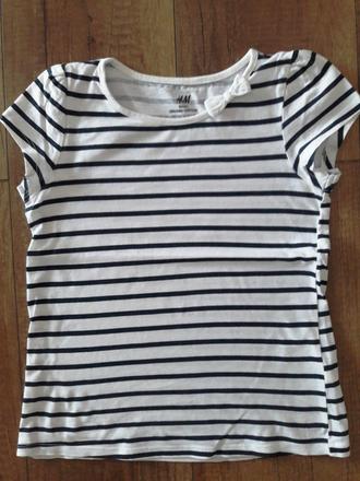 Tričko z bio bavlny, super stav 122-128, h&m,122