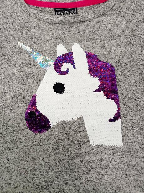 Krásne úpletové šaty s jednorožcom, primark,116