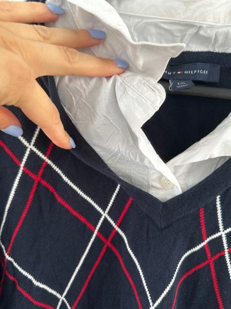 Štýlový vintage sveter tommy hilfiger, tommy hilfiger,l