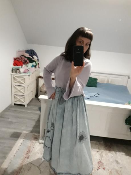 Džínsová maxisukňa, next,s