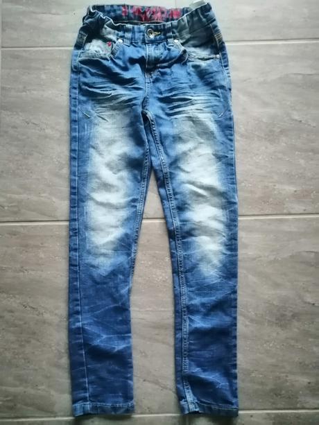 Elastické džínsy v146, 9-12r., 146