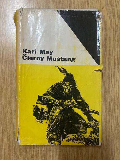 Kniha- čierny mustang- karl may, 
