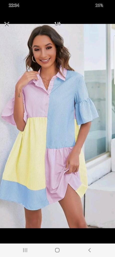 Šaty farebné poštovné zadarmo, l / m / s / xl / xs