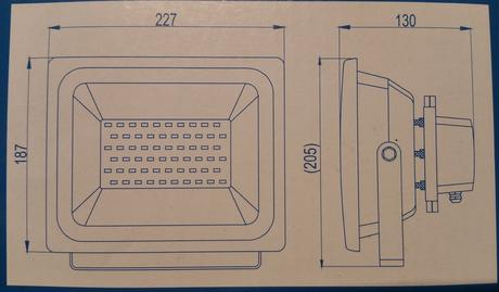 Led farebný rgb vonkajší reflektor 30w s diaľkovým, 