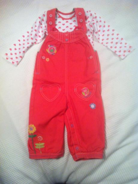 Nohavice a tričko, top stav, marks & spencer,80