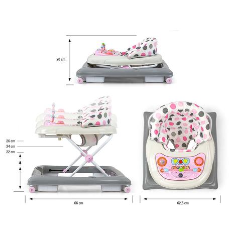Detské chodítko patrol pastel dots,