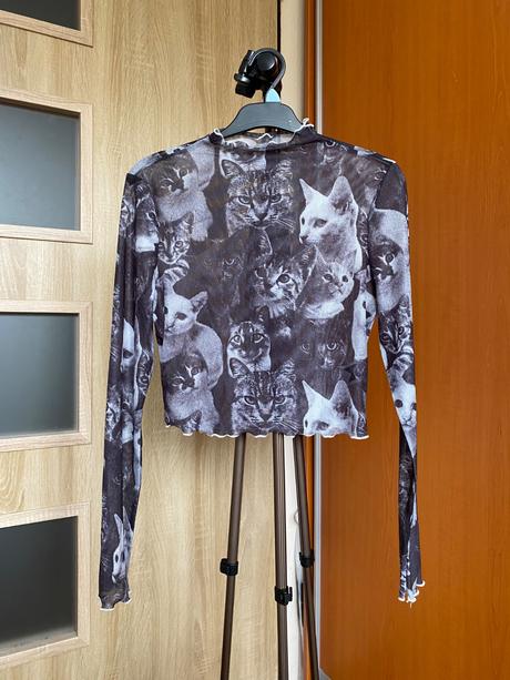 Sieťované mačkové tričko, m