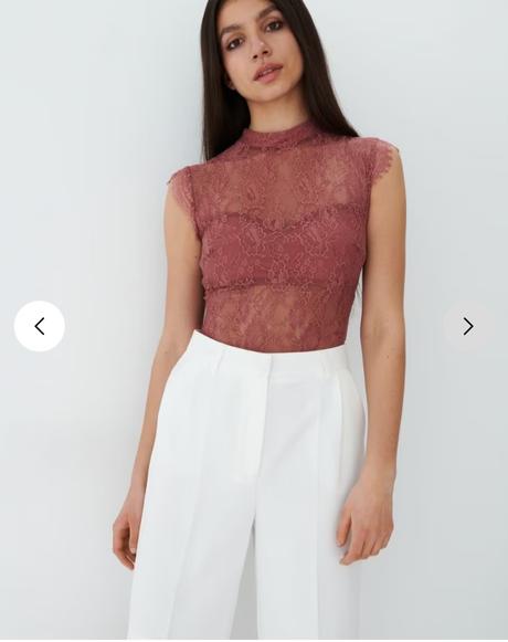 Čipkované body s visačkou, mohito,s