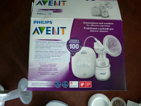 Elektrická odsávačka avent, 