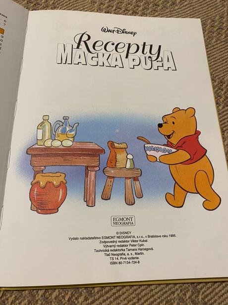 Zberateľský walt disney recepty macka pufa 1995, 