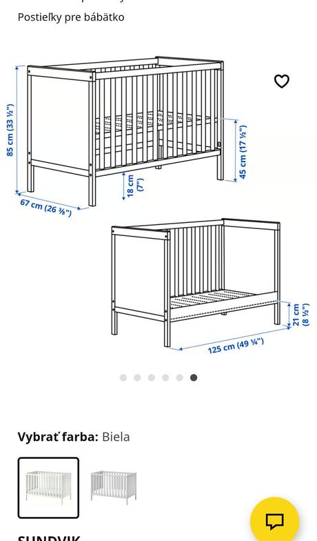 Postielka sundvik ikea, šírka (cm): 60,dĺžka (cm): 120