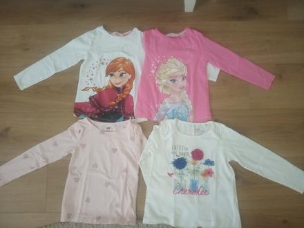 Dievčenské tričká s dlhým rukávom, 116