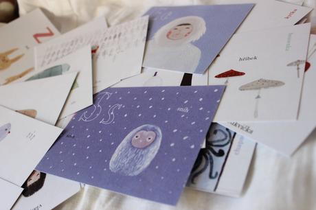 Kartičky abeceda od výtvarničky, 