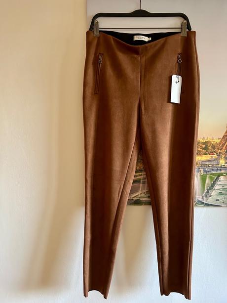 Hnedé nohavice zn.christian berg č.40, 40