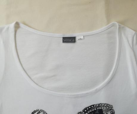 Top, tričko, biele so vzorom, s, m, m / s